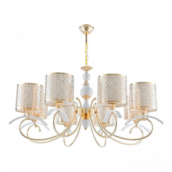 Подвесная люстра Arte Milano Florentia-9787 309787/8 Wh/Gd Подвесная люстра Arte Milano Florentia-9787 309787/8 Wh/Gd