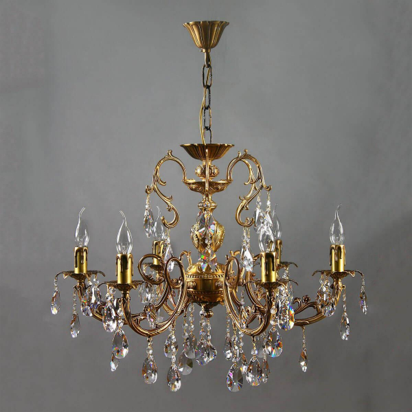 Подвесная люстра Ambiente Alicante 8888/6 AB Tear drop Подвесная люстра Ambiente Alicante 8888/6 AB Tear drop