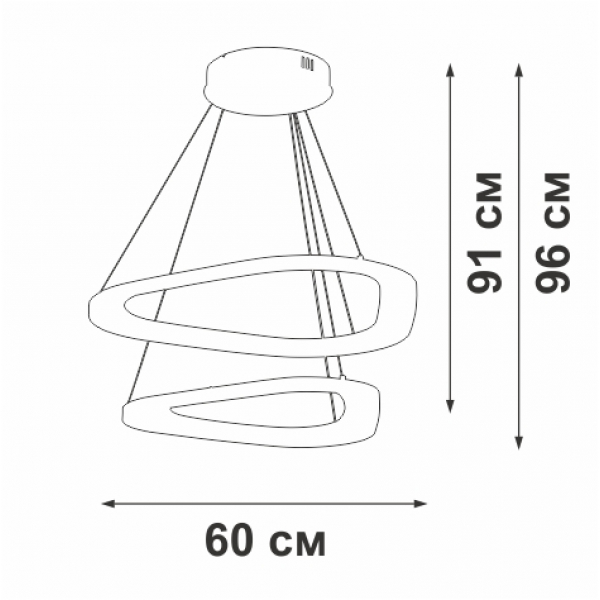 Люстра Vitaluce V2692-1/2S Люстра Vitaluce V2692-1/2S