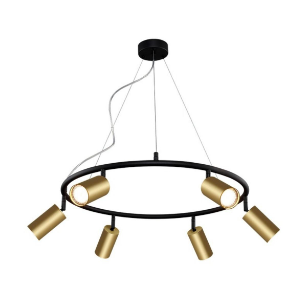 Подвесная люстра Crystal Lux CLT 015C6 D600 BL-GO Подвесная люстра Crystal Lux CLT 015C6 D600 BL-GO