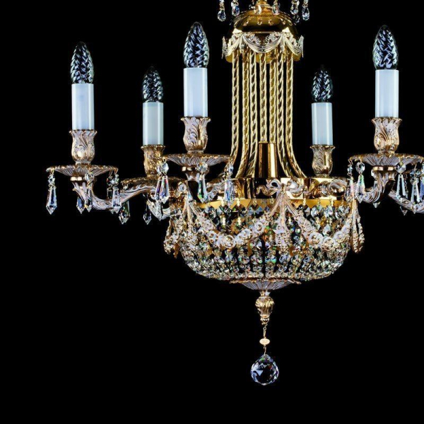 Подвесная люстра Artglass Fountain White Gold CE Подвесная люстра Artglass Fountain White Gold CE