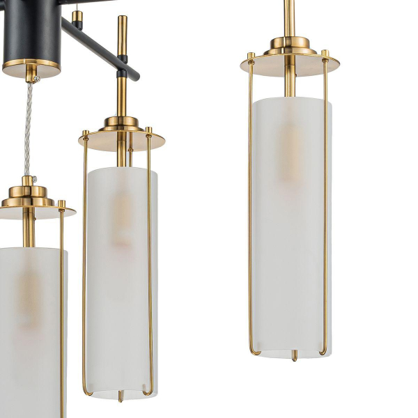 Подвесная люстра Indigo Torcia 11038/5P Brass V000419 Подвесная люстра Indigo Torcia 11038/5P Brass V000419