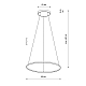 Подвесная люстра Nowodvorski Circolo Led M Black 10812