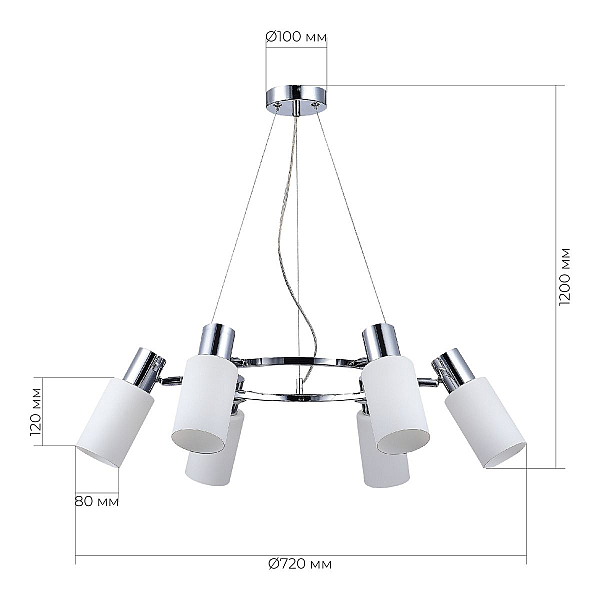 Подвесная люстра Evoluce Gessi SLE1139-103-06