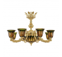 Подвесная люстра Bohemia Ivele 71212P/8/210 G P2 U Amber-Green/H-1H Y8