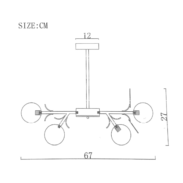 Подвесная люстра Imperium Loft Matisse 167127-26