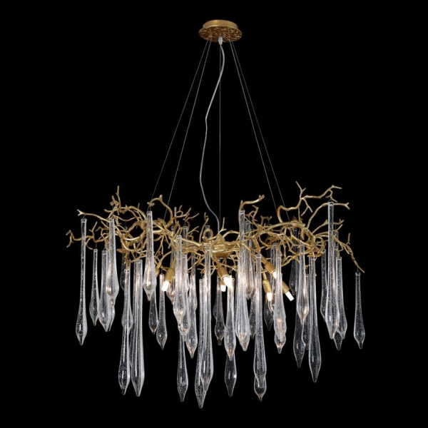 Подвесная люстра Crystal Lux Reina SP8 D1000 Gold Pearl Подвесная люстра Crystal Lux Reina SP8 D1000 Gold Pearl