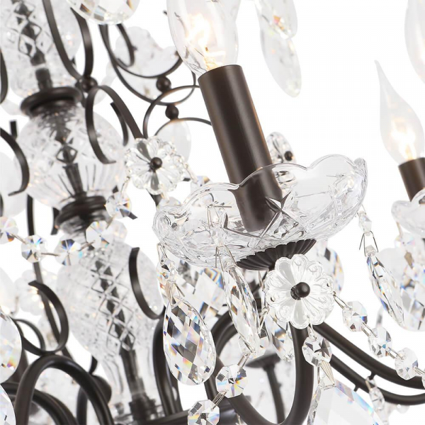 Подвесная люстра Crystal Lux Odelis SP8 Brown Подвесная люстра Crystal Lux Odelis SP8 Brown