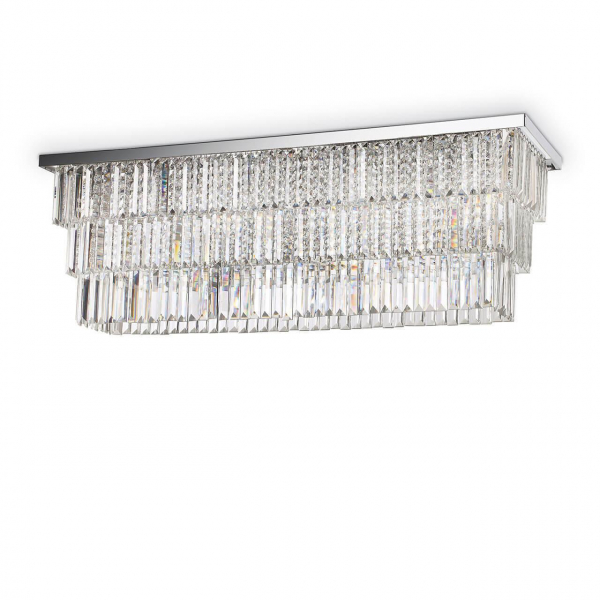 Подвесная люстра Ideal Lux Martinez PL8 Cromo 166285 Подвесная люстра Ideal Lux Martinez PL8 Cromo 166285