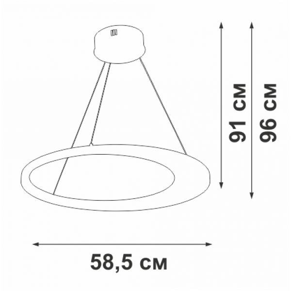 Люстра Vitaluce V2695-1/1S Люстра Vitaluce V2695-1/1S