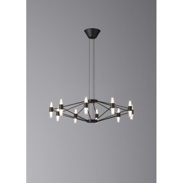 Люстра подвесная Alfa Light F3024-62 BLACK