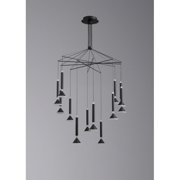 Люстра подвесная Alfa Light F3024-45 BLACK Люстра подвесная Alfa Light F3024-45 BLACK