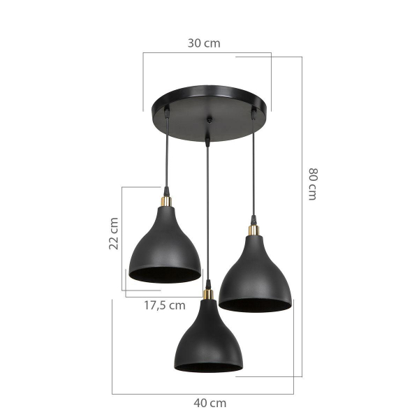 Подвесная люстра Toplight Marjory TL1615H-03BK Подвесная люстра Toplight Marjory TL1615H-03BK