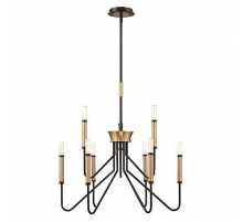 Люстра подвесная Alfa Light F1124-21 D750*H710 BK+GD