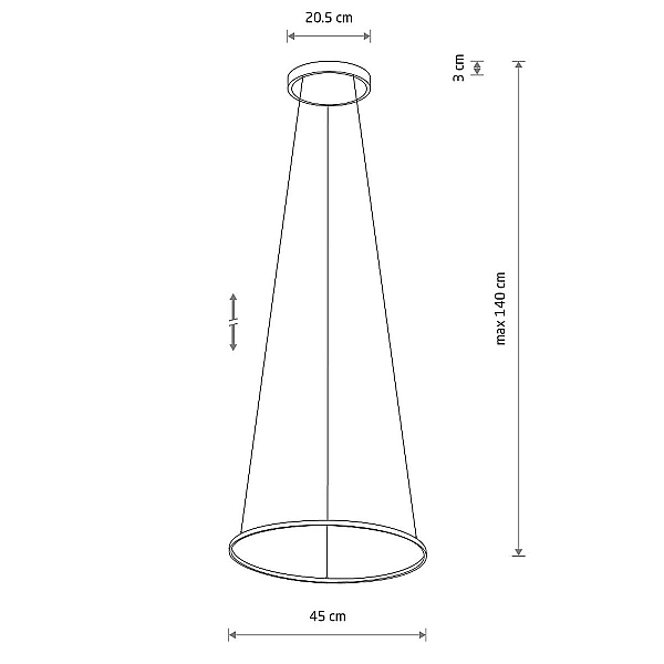 Подвесная люстра Nowodvorski Circolo Led S Black 10813