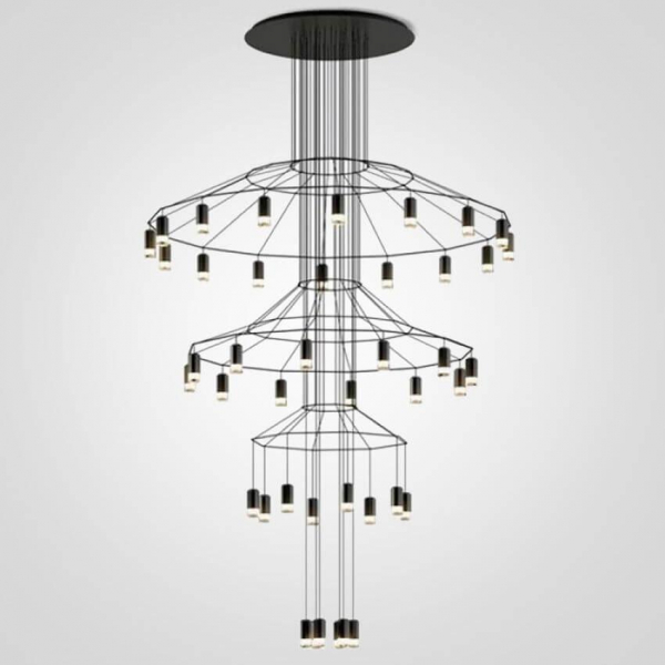 Подвесная люстра Imperium Loft Vibia Wireflow 75393-22 Подвесная люстра Imperium Loft Vibia Wireflow 75393-22