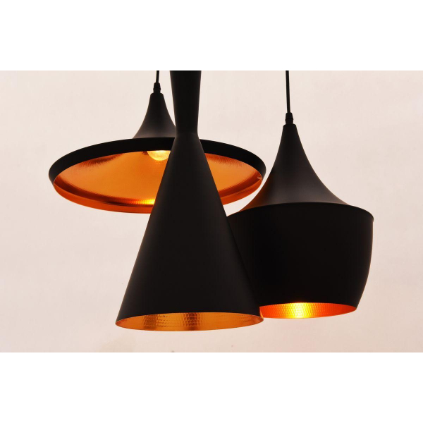 Подвесная люстра Lumina Deco Foggi LDP 7712-3 BK Подвесная люстра Lumina Deco Foggi LDP 7712-3 BK