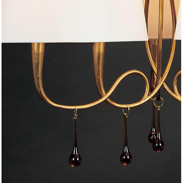 Подвесная люстра Mantra Paola Painted Gold 3540 Подвесная люстра Mantra Paola Painted Gold 3540