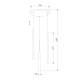 Подвесная люстра TK Lighting 6421 Piano Gold