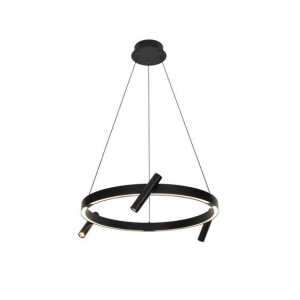 Люстра подвесная Alfa Light F3924-15 black 75W D60*H12 0