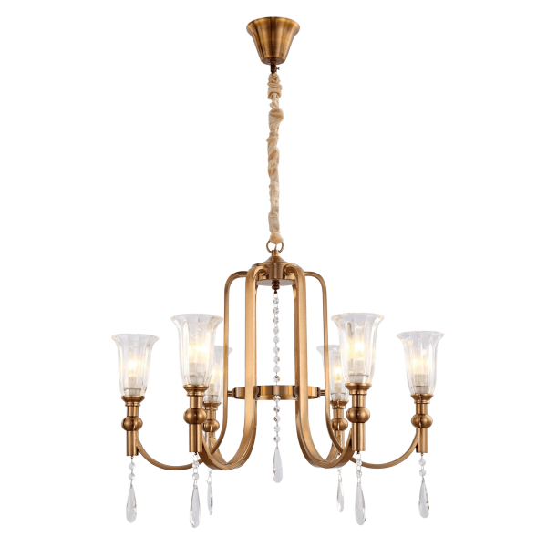 Подвесная люстра Lumina Deco Rionella LDP 8041-6 S.GD