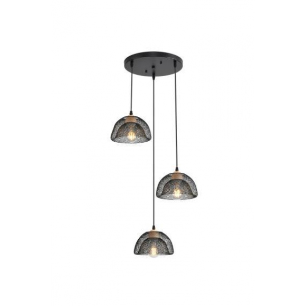 Люстра подвесная Alfa Light F3524-33 Black E27*3