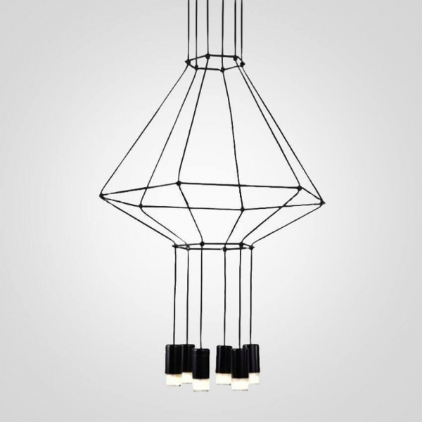 Подвесная люстра Imperium Loft Vibia Wireflow 84532-22 Подвесная люстра Imperium Loft Vibia Wireflow 84532-22