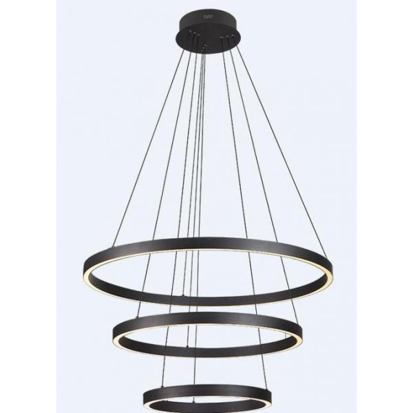 Люстра подвесная Alfa Light F3924-51 black 100W Φ80*H15 0
