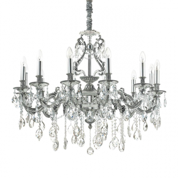 Подвесная люстра Ideal Lux Gioconda SP12 Argento 164953 Подвесная люстра Ideal Lux Gioconda SP12 Argento 164953
