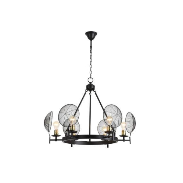 Люстра подвесная Alfa Light F3524-03 Black E27*6(bulb exclude)