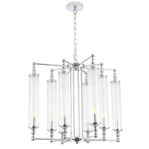 Подвесная люстра Crystal Lux Tomas SP8 D650 Chrome