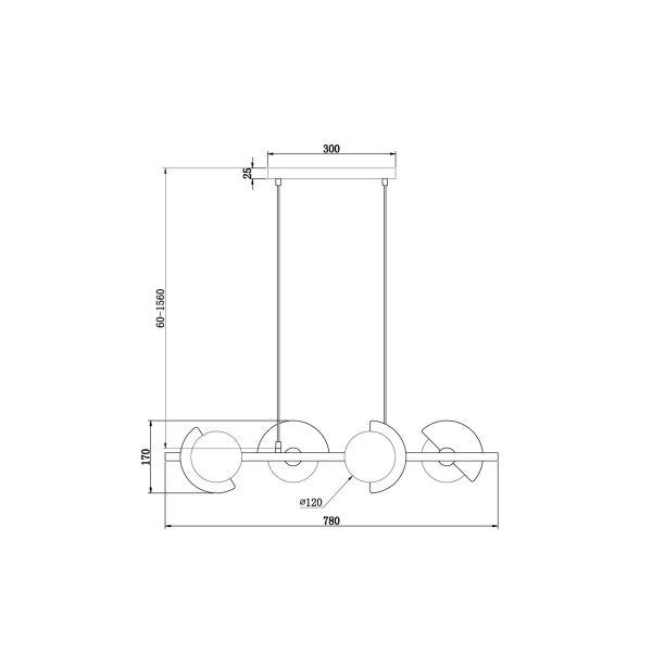 Подвесная люстра Freya Sepia FR5391PL-04CFL