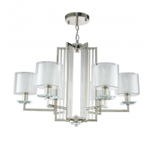 Подвесная люстра Crystal Lux Nicolas SP-PL6 Nickel/White
