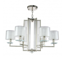 Подвесная люстра Crystal Lux Nicolas SP-PL6 Nickel/White
