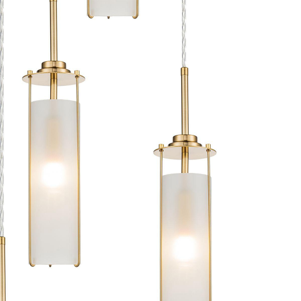 Подвесная люстра Indigo Torcia 11038/5PL Brass V000417 Подвесная люстра Indigo Torcia 11038/5PL Brass V000417
