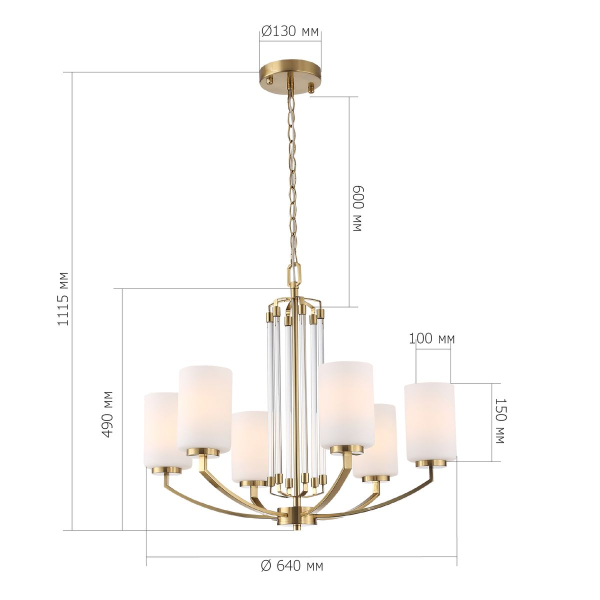 Подвесная люстра ST Luce Opalus SL1403.303.06
