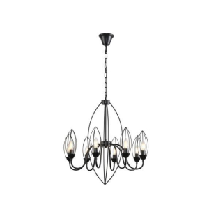 Люстра подвесная Alfa Light F3524-02 Black E14*8