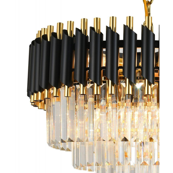 Подвесная люстра Natali Kovaltseva Darian 76017/10C Gold Black Подвесная люстра Natali Kovaltseva Darian 76017/10C Gold Black