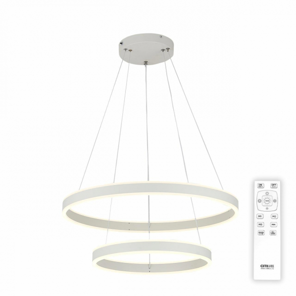 Подвесная светодиодная люстра Citilux Дуэт CL719640 Подвесная светодиодная люстра Citilux Дуэт CL719640