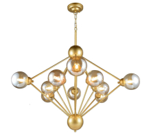 Подвесная люстра Natali Kovaltseva Stuttgart Stuttgart 91006/10C Gold