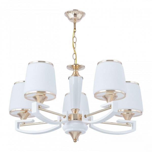 Подвесная люстра Arte Milano Florentia-2457 302457/5 Wh/Gd Подвесная люстра Arte Milano Florentia-2457 302457/5 Wh/Gd