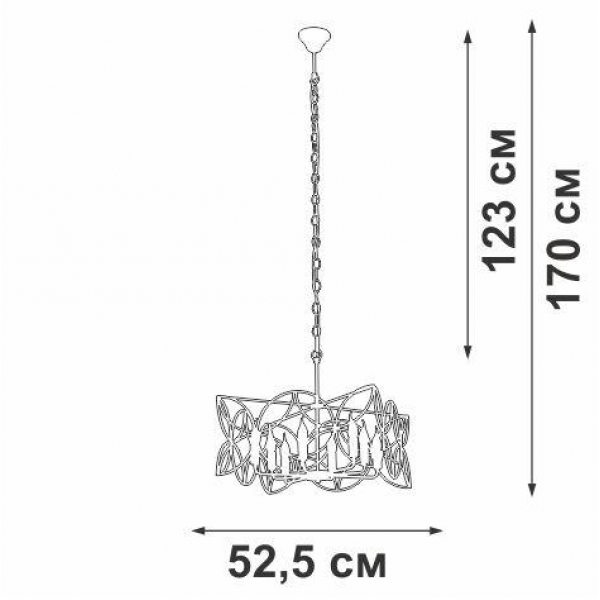 Подвесная люстра Vitaluce V3008-8/8 Подвесная люстра Vitaluce V3008-8/8