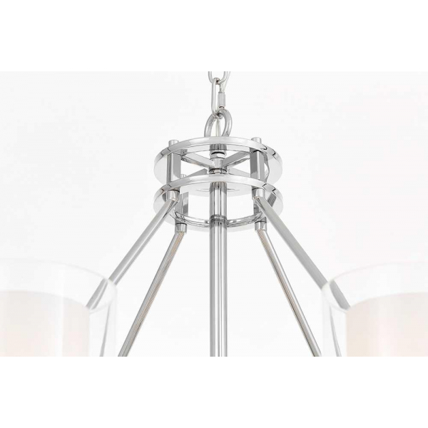 Подвесная люстра Lumina Deco Marietta LDP 8025-8 CHR+WT Подвесная люстра Lumina Deco Marietta LDP 8025-8 CHR+WT
