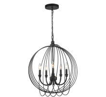 Подвесная люстра Toplight Dina TL1185H-05BK