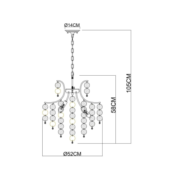 Подвесная люстра Arte Lamp Pipirima A4089LM-6AB Подвесная люстра Arte Lamp Pipirima A4089LM-6AB