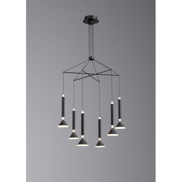 Люстра подвесная Alfa Light F3024-43 BLACK