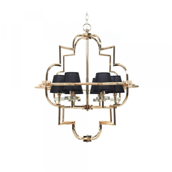 Подвесная люстра Lumina Deco Baltimore LDP 8020-6 GD+BK Подвесная люстра Lumina Deco Baltimore LDP 8020-6 GD+BK