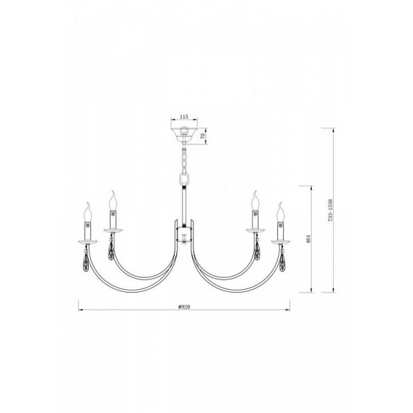 Подвесная люстра Freya Forte FR1006PL-12N Подвесная люстра Freya Forte FR1006PL-12N