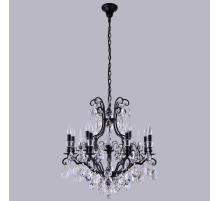 Подвесная люстра Crystal Lux Magnifico SP13 Black/Transparent