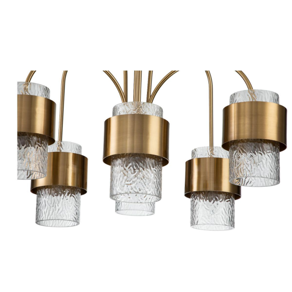 Подвесная люстра Indigo ELEGANZA 12019/A/6P Brass V000322 Подвесная люстра Indigo ELEGANZA 12019/A/6P Brass V000322